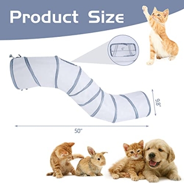 Interactive Cat Tunnel for Indoor Play - Sheldamy
