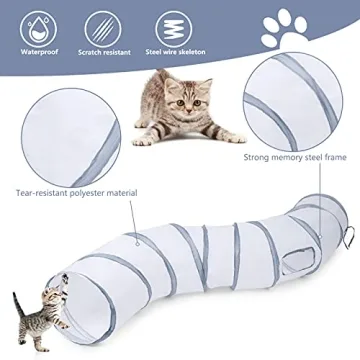 Interactive Cat Tunnel for Indoor Play - Sheldamy