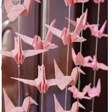 TOTIEJFJ Paper Crane Garlands for Baby Shower & Weddings