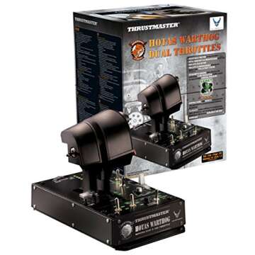 Thrustmaster HOTAS Warthog Dual Throttles for Flight Simulation, Official Replica of the U.S Air Force A-10C Aircraft (Compatible with PC)