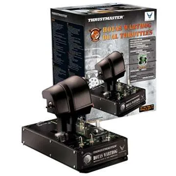 Thrustmaster HOTAS Warthog Dual Throttles for Flight Simulation, Official Replica of the U.S Air Force A-10C Aircraft (Compatible with PC)