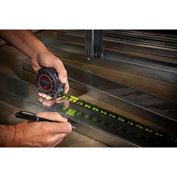 Lufkin L1125B High-Visibility Tape Measure - 25ft Compact Tool