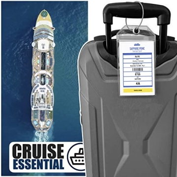 Waterproof Princess Cruise Luggage Tag Holders 4 Pack