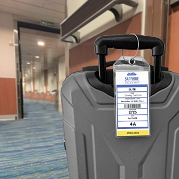 Waterproof Princess Cruise Luggage Tag Holders 4 Pack