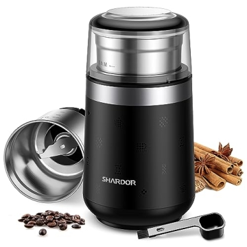 SHARDOR Super Silent Electric Coffee Grinder - Multi-Purpose Herb & Spice Grinder with Removable Sta...