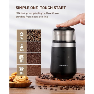 SHARDOR Super Silent Coffee Grinder for Beans & Spices