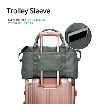 Stylish Waterproof Travel Duffel Bag with Wet Pocket