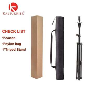 Kaleurrier Adjustable Tripod Stand Mannequin Head Holder for Cosmetology Hairdressing Training Head Practice Doll Head Canvas Head Wig head with Carry Bag