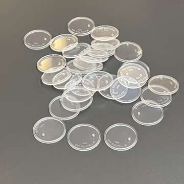 FIGURESLAB 30Pcs 37.5mm wide Round Clear Action Figure Display Stands Fit for 3.75” MODERN Star Wars / MODERN Gi Joe / Marvel Legends Figure toy