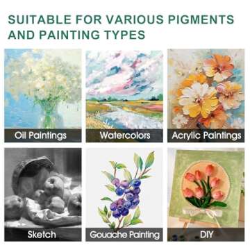 ESRICH Stretched Canvases for Painting,18 Multi Size Canvas 12x16,11x14,9x12,8x10,5x7,3x5 Blank Canvases for Painting,Cotton Primed Paint Canvas for Oil Paint,Acrylic Paint,for Beginners,Artists.