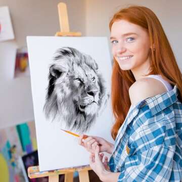 ESRICH Stretched Canvases for Painting,18 Multi Size Canvas 12x16,11x14,9x12,8x10,5x7,3x5 Blank Canvases for Painting,Cotton Primed Paint Canvas for Oil Paint,Acrylic Paint,for Beginners,Artists.