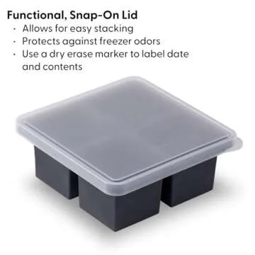 W&P Cup Cubes Freezer Tray - 4 Perfect Portions | BPA-Free