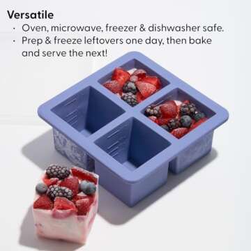 W&P Cup Cubes Freezer Tray - 4 Perfect Portions | BPA-Free