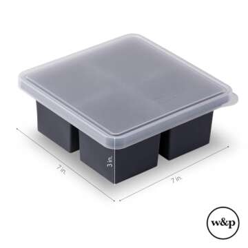 W&P Cup Cubes Freezer Tray - 4 Perfect Portions | BPA-Free