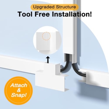 Delamu Cord Hider for Organized Cable Management