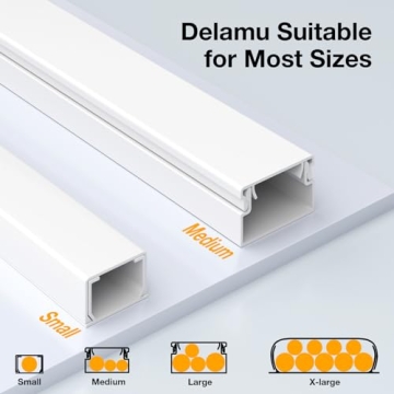 Delamu Cord Hider for Organized Cable Management