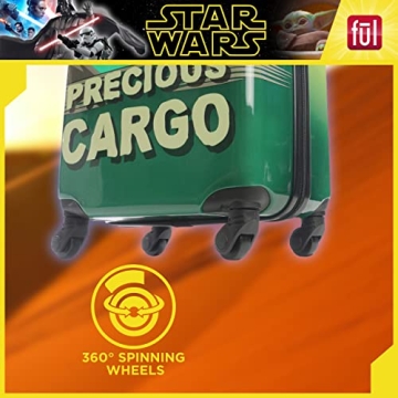Star Wars Grogu Kids Rolling Luggage Hardshell Carry-On