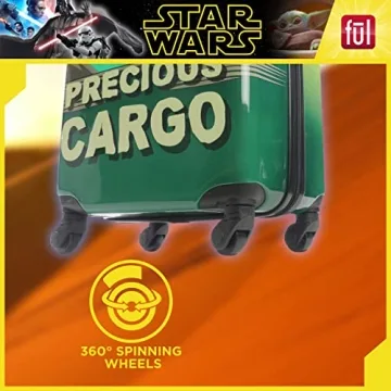 Star Wars Grogu Kids Rolling Luggage Hardshell Carry-On