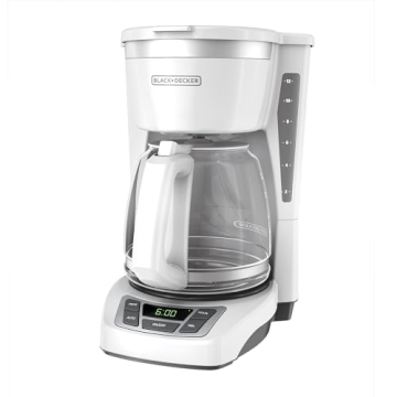 BLACK+DECKER 12-Cup Coffee Maker CM1160W with Timer
