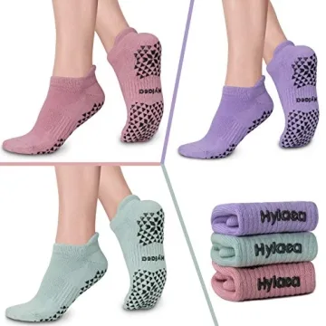 Hylaea Non Slip Socks for Yoga Pilates Yoga Comfort Grip