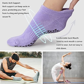 Hylaea Non Slip Socks for Yoga Pilates Yoga Comfort Grip