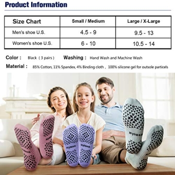Hylaea Non Slip Socks for Yoga Pilates Yoga Comfort Grip