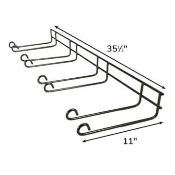 Heavy Duty Garage Tool Hanger, Shovels, Rakes, Brooms, Lawn Equipment, and More