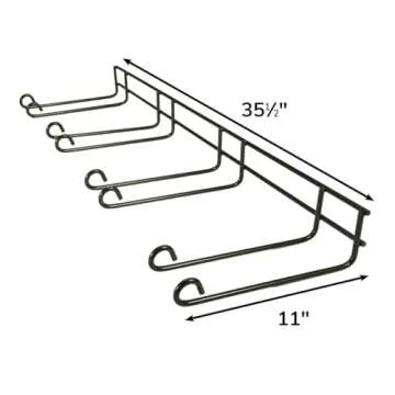 Heavy Duty Garage Tool Hanger, Shovels, Rakes, Brooms, Lawn Equipment, and More