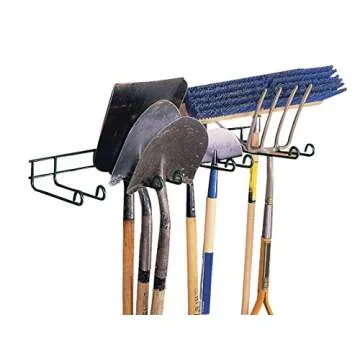 Heavy Duty Garage Tool Hanger, Shovels, Rakes, Brooms, Lawn Equipment, and More