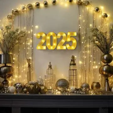 KatchOn, LED Light Up Numbers 2025-8.2 Inch, Light Up 2025 Sign | 2025 Number Light Up Sign for Happy Graduation Decorations 2025 | LED Graduation 2025 Sign for Graduation Party Supplies 2025