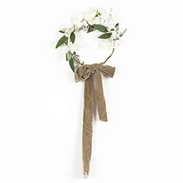 MEEDEE Camel Velvet Ribbon 3 Inch Camel Velvet Ribbon Fringe Velvet Ribbon Raw Edge Silk Velvet Ribbon for Wreaths, Flower Bouquet, Photography, Dress Sash, Baby Shower, Wedding Decor (3 Yards)