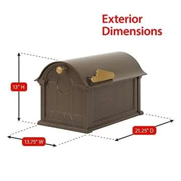 Whitehall Balmoral Mailbox - French Bronze, Extra Large