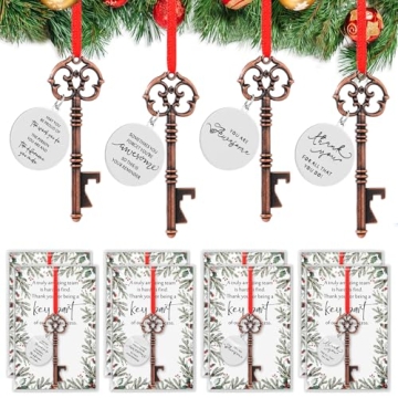 Landical 15 Sets Employee Christmas Gifts – Key Bottle Opener & Ornaments