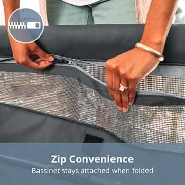 Chicco Dash Instant Setup Play Yard, Portable Crib with Removable Bassinet, Playpen for Babies and Toddlers | Charcoal/Grey