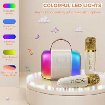 Portable Kids Karaoke Machine with 2 Microphones