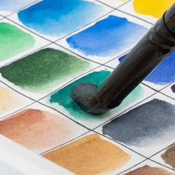 Transon 8pcs Round Watercolor Paint Brush Set Goat Hair for Watercolors,Acrylics,Inks,Gouache,Oil and Tempera…