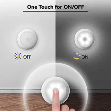 Touch LED Night Light Battery Powered for Home