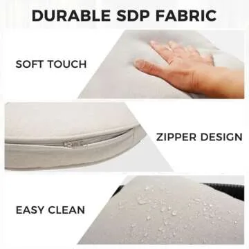 Grand patio Outdoor Dining Set for 6, 7 PCS Patio Table and Chairs Set, Metal Woven Wicker Fixed Patio Chairs with Thickened Cushions & 1 Rectangular Woodgrain Dining Table with Umbrella Hole (Black)