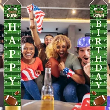 Vibrant Batiyeer Football Birthday Banner for Parties