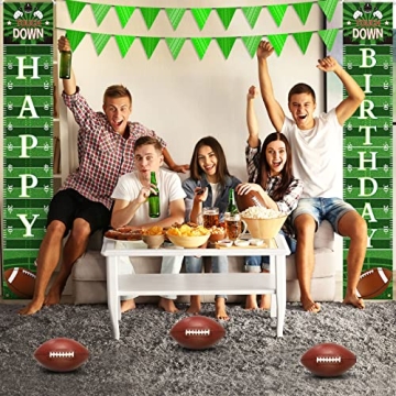 Vibrant Batiyeer Football Birthday Banner for Parties
