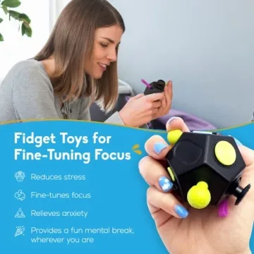PILPOC Dodecagon Fidget Cube for Stress Relief