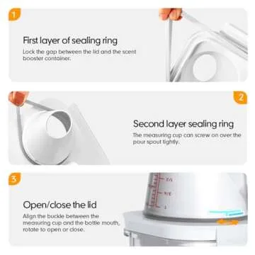 Moryimi Laundry Scent Booster Container for Laundry Room Organization and Storage, 2 Pack 61oz Laundry Scent Booster Beads Dispenser, Laundry Powder Container, Powder Laundry Detergent Dispenser