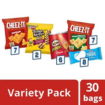 Cheez-It Variety Pack: Sweet & Salty 30 Snacks