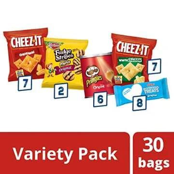 Cheez-It Variety Pack: Sweet & Salty 30 Snacks