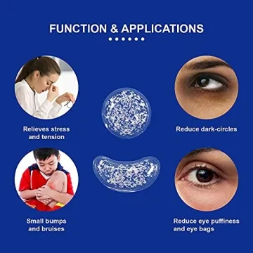 Reusable Gel Ice Pack Eye Pads for Pain Relief and Relax