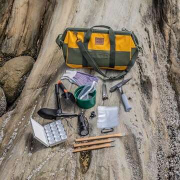 ASR Outdoor 13pc Rockhounding Kit for Geology Enthusiasts