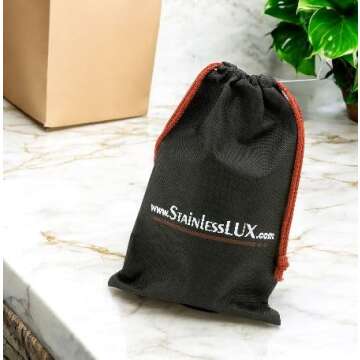 StainlessLUX 72253 Brushed Small Stainless Steel Watering Can (27 Oz) - Quality Gardening Products for Your Home