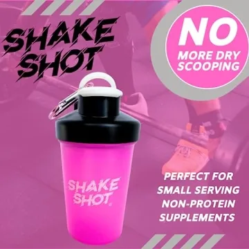 Compact Shake Shot - 4oz Mini Shaker Bottle for Gym Use