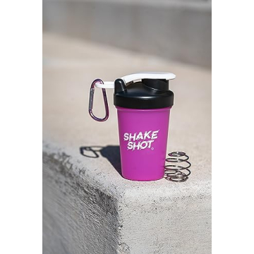 Compact Shake Shot - 4oz Mini Shaker Bottle for Gym Use