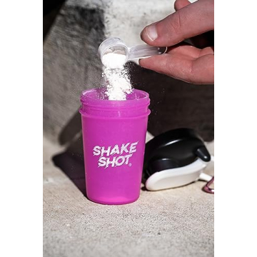 Compact Shake Shot - 4oz Mini Shaker Bottle for Gym Use